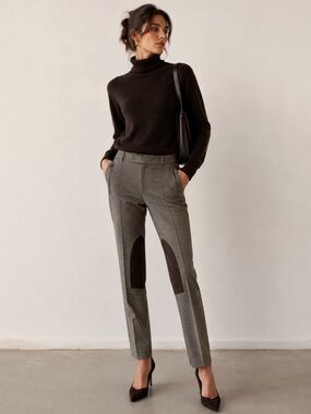 Max Mara Weekend Houndstooth Trouser Riding Pants Size 6